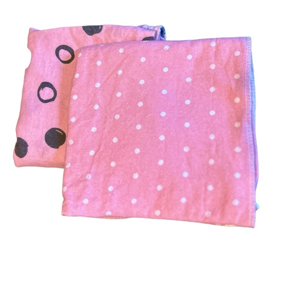 Other - 🩷 Set of Baby Girl Polka Dot Receiving Swaddle Blankets 1016